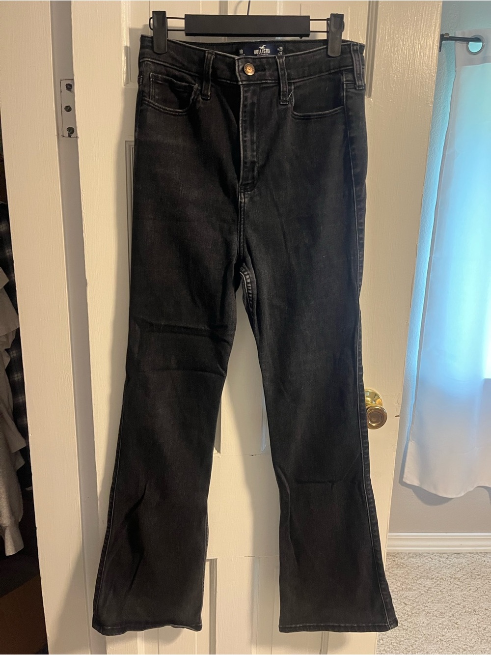 Hollister Black High-Rise Flare Jeans